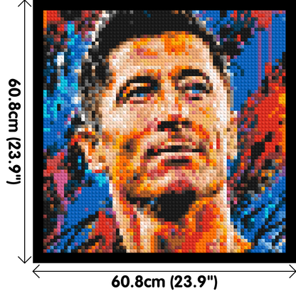 Robert Lewandowski Urban Pop - Brick Art Mosaic Kit 3x3 large