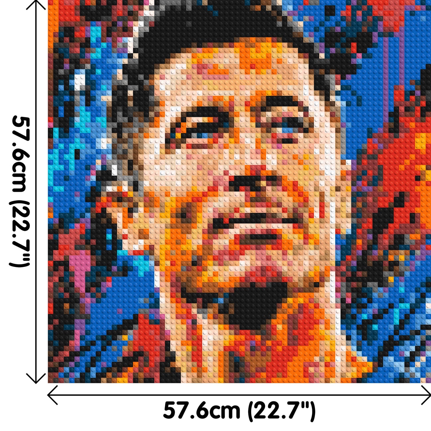Robert Lewandowski Urban Pop - Brick Art Mosaic Kit 3x3 large