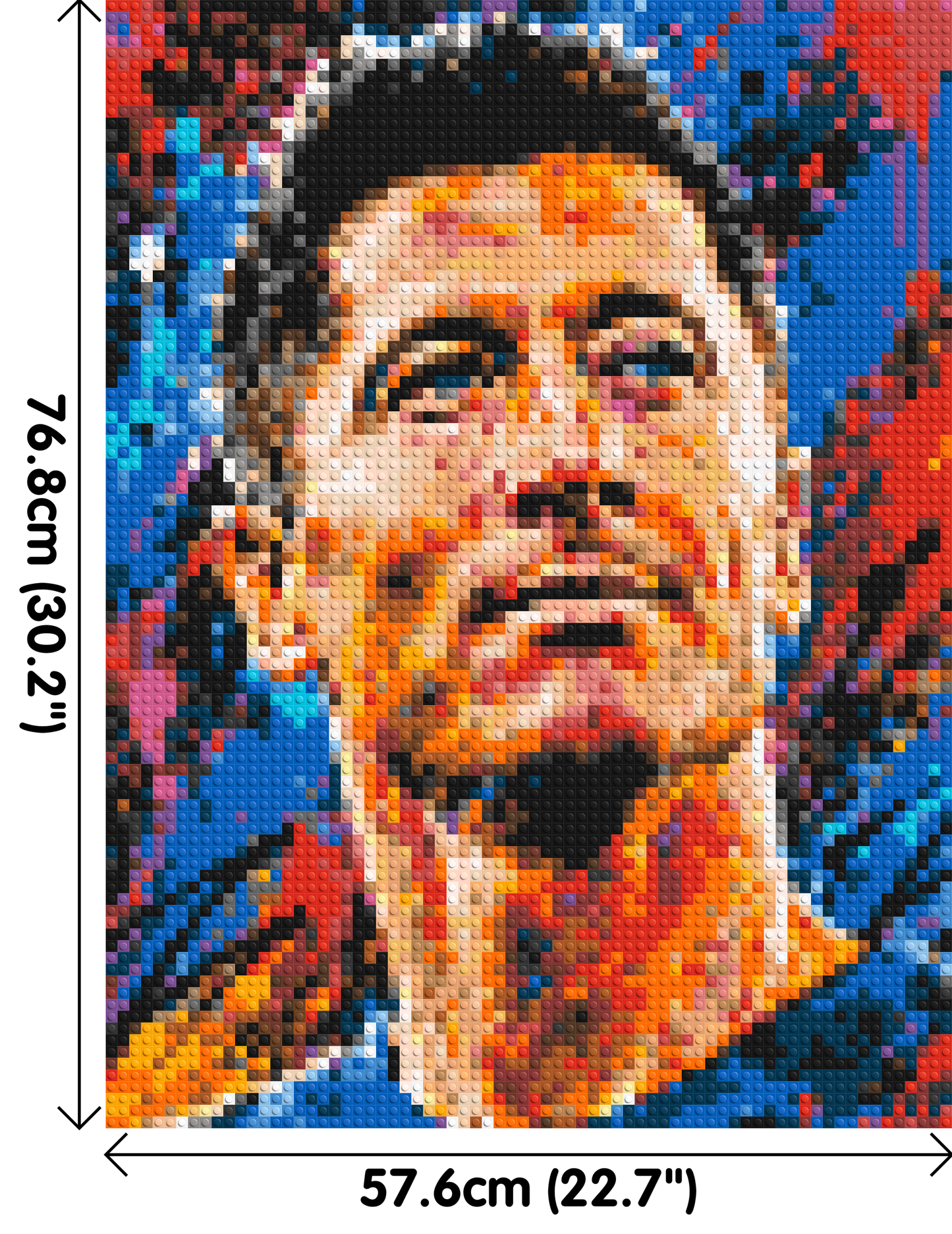 Robert Lewandowski Urban Pop - Brick Art Mosaic Kit 3x4 large
