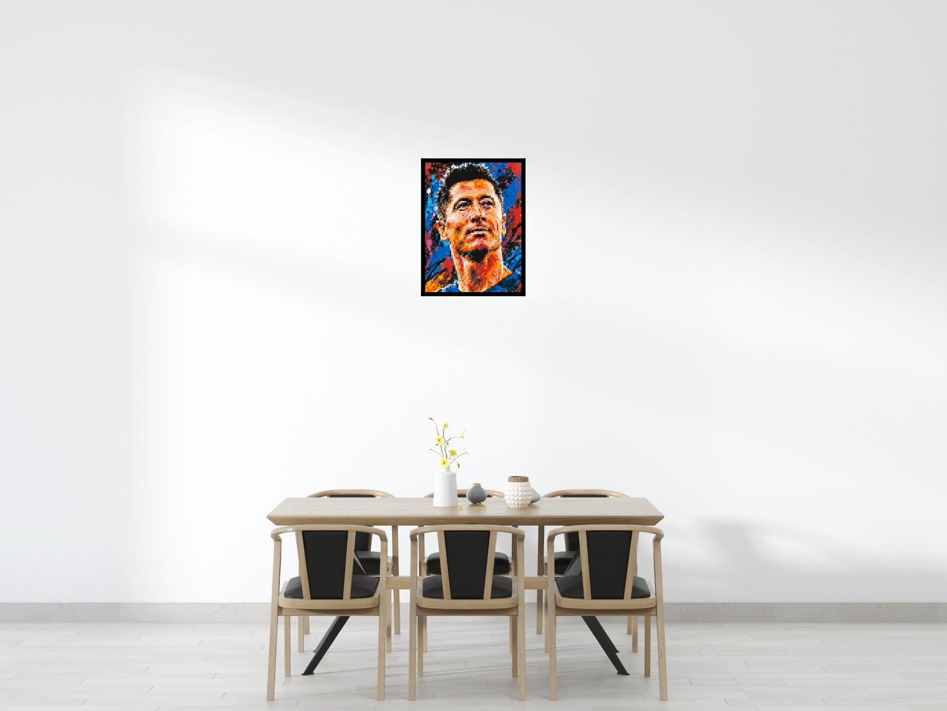 Robert Lewandowski Urban Pop - Brick Art Mosaic Kit 3x4 scene with frame