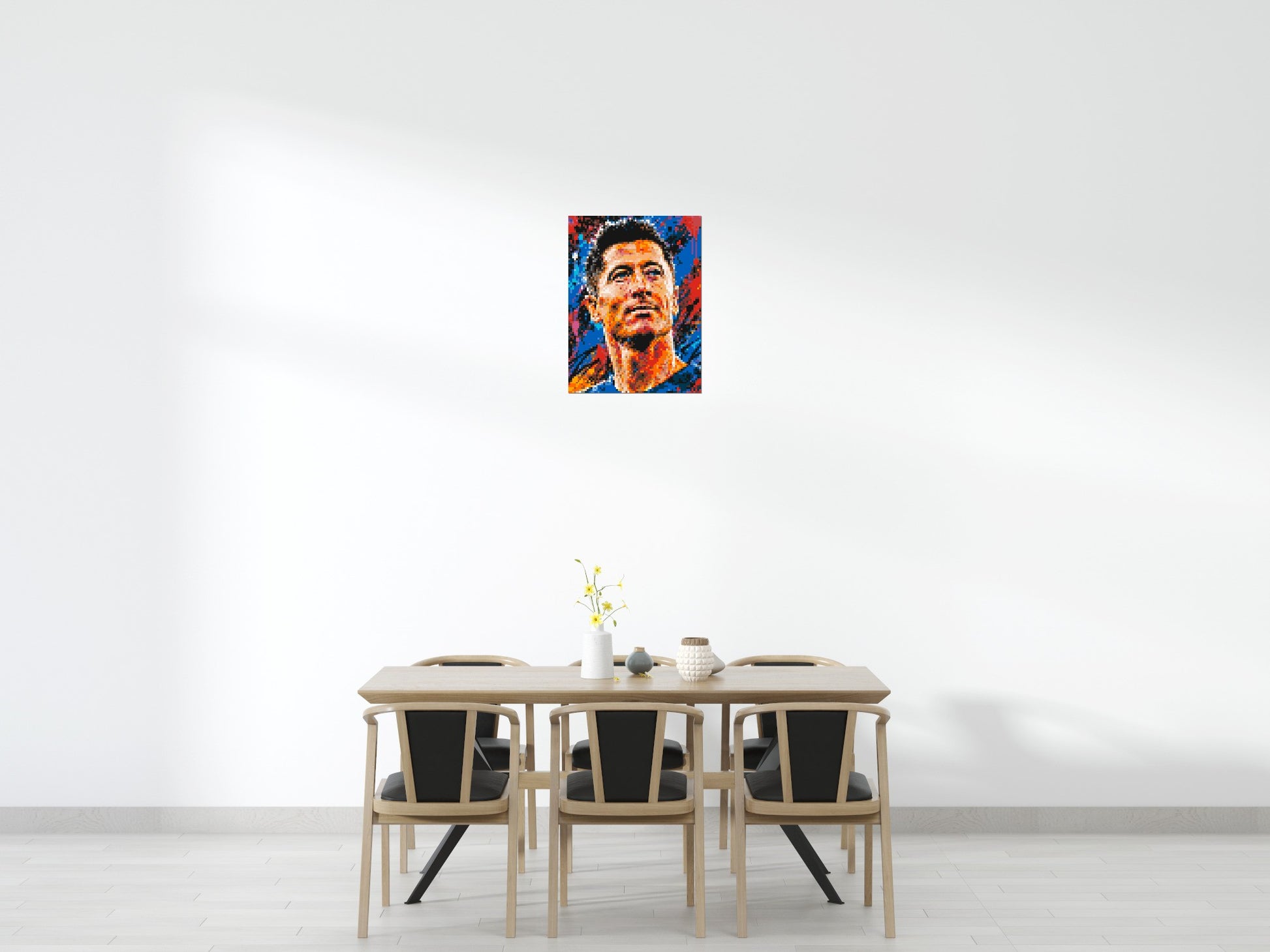 Robert Lewandowski Urban Pop - Brick Art Mosaic Kit 3x4 scene