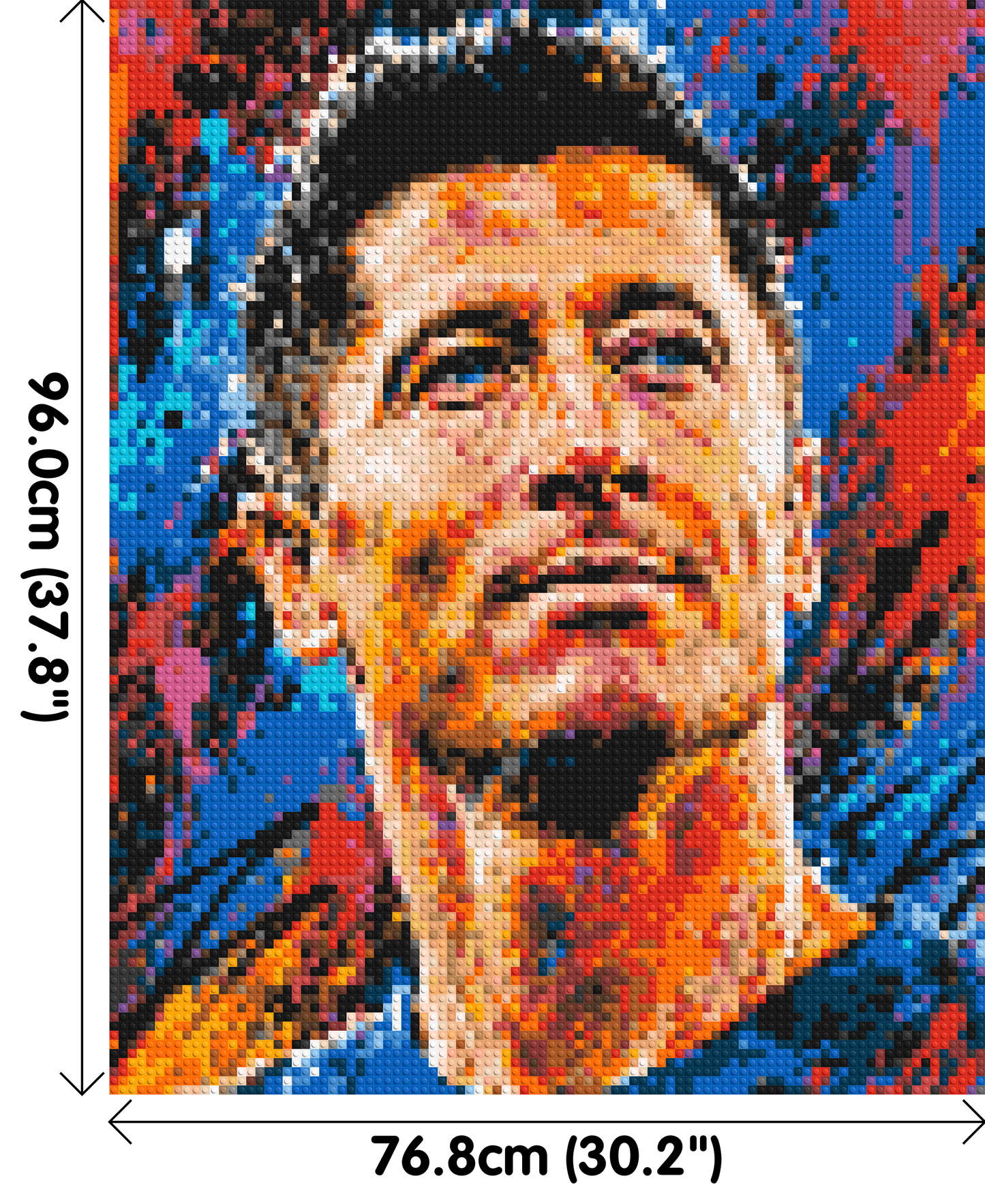 Robert Lewandowski Urban Pop - Brick Art Mosaic Kit 4x5 large