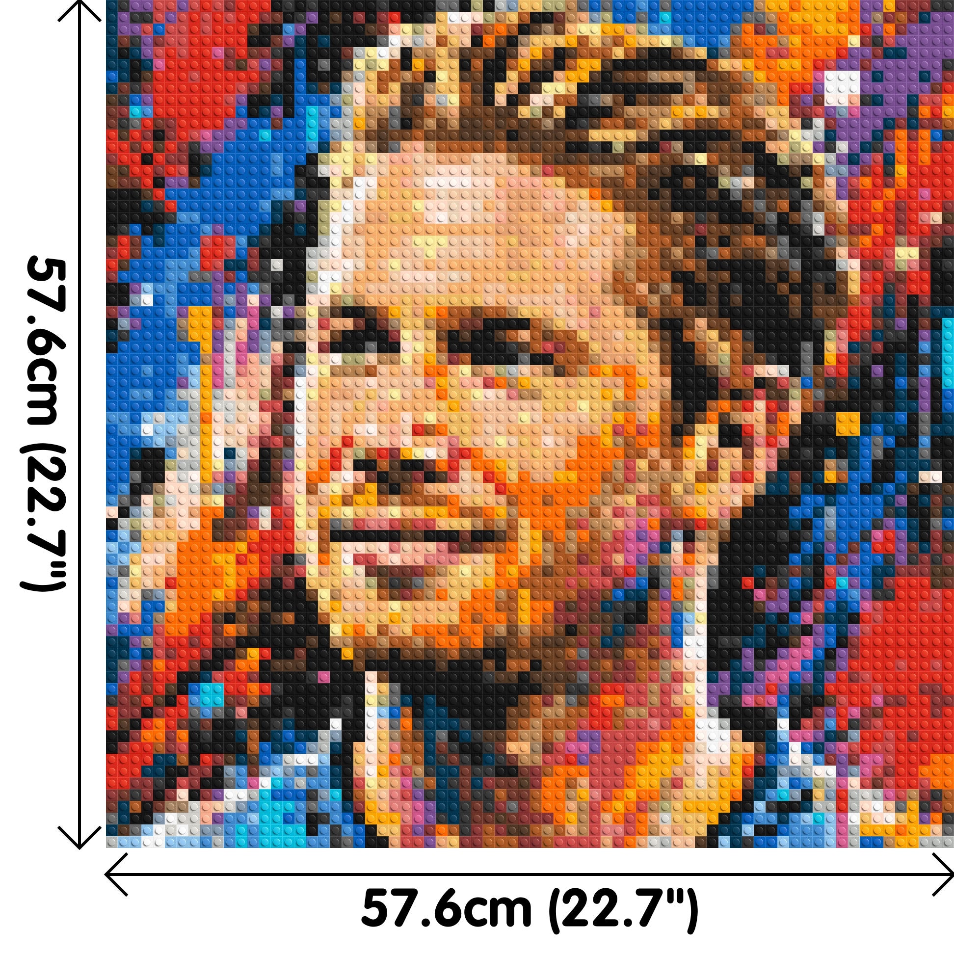 Kevin De Bruyne Urban Pop - Brick Art Mosaic Kit 3x3 dimensions
