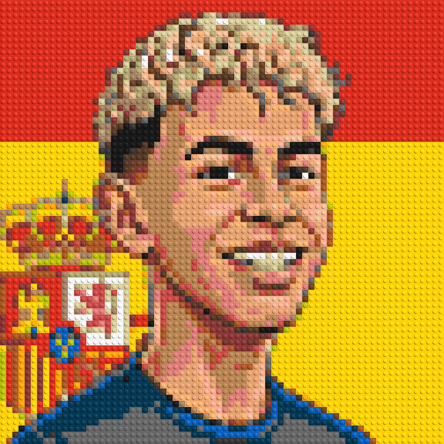 Lamine Yamal Caricature - Brick Art Mosaic Kit 3x3 large