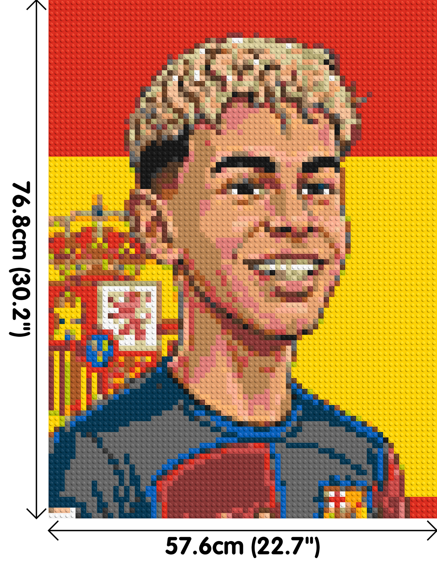 Lamine Yamal Caricature - Brick Art Mosaic Kit 3x4 large
