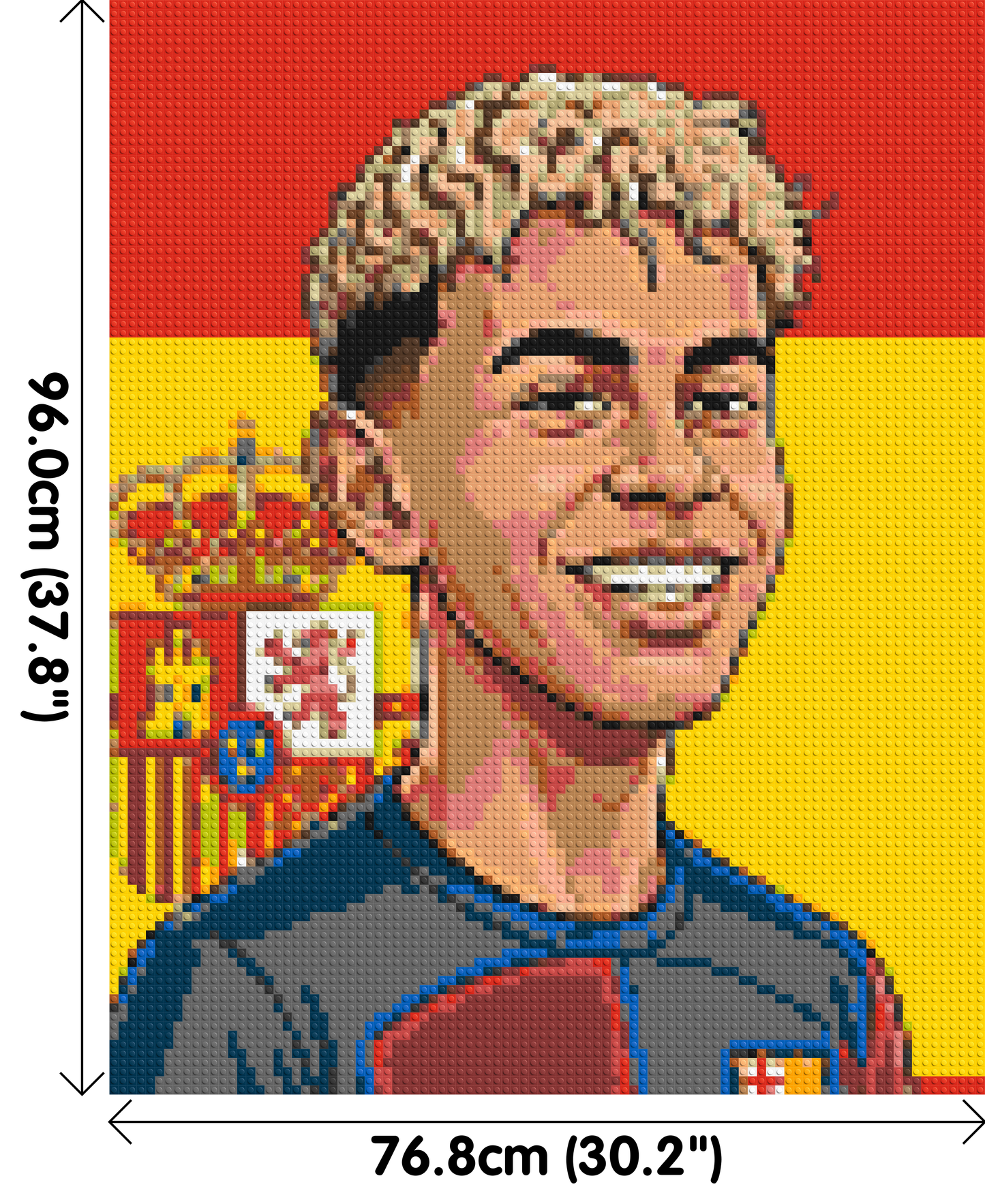 Lamine Yamal Caricature - Brick Art Mosaic Kit 4x5 large