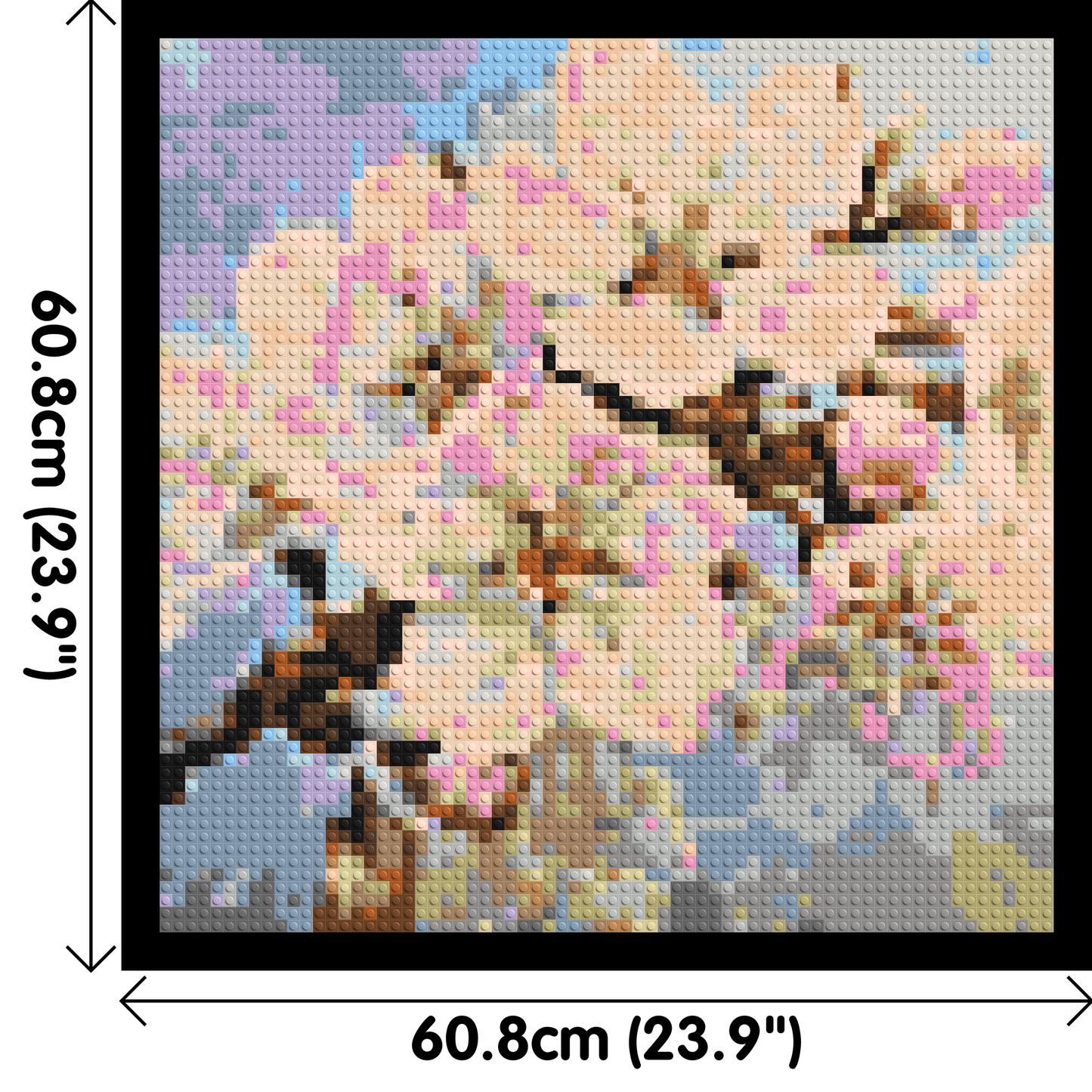 Cherry Blossom – A Moment of Fleeting Light by Joséphine Machalani - Brick Art Mosaic Kit 3x3 large