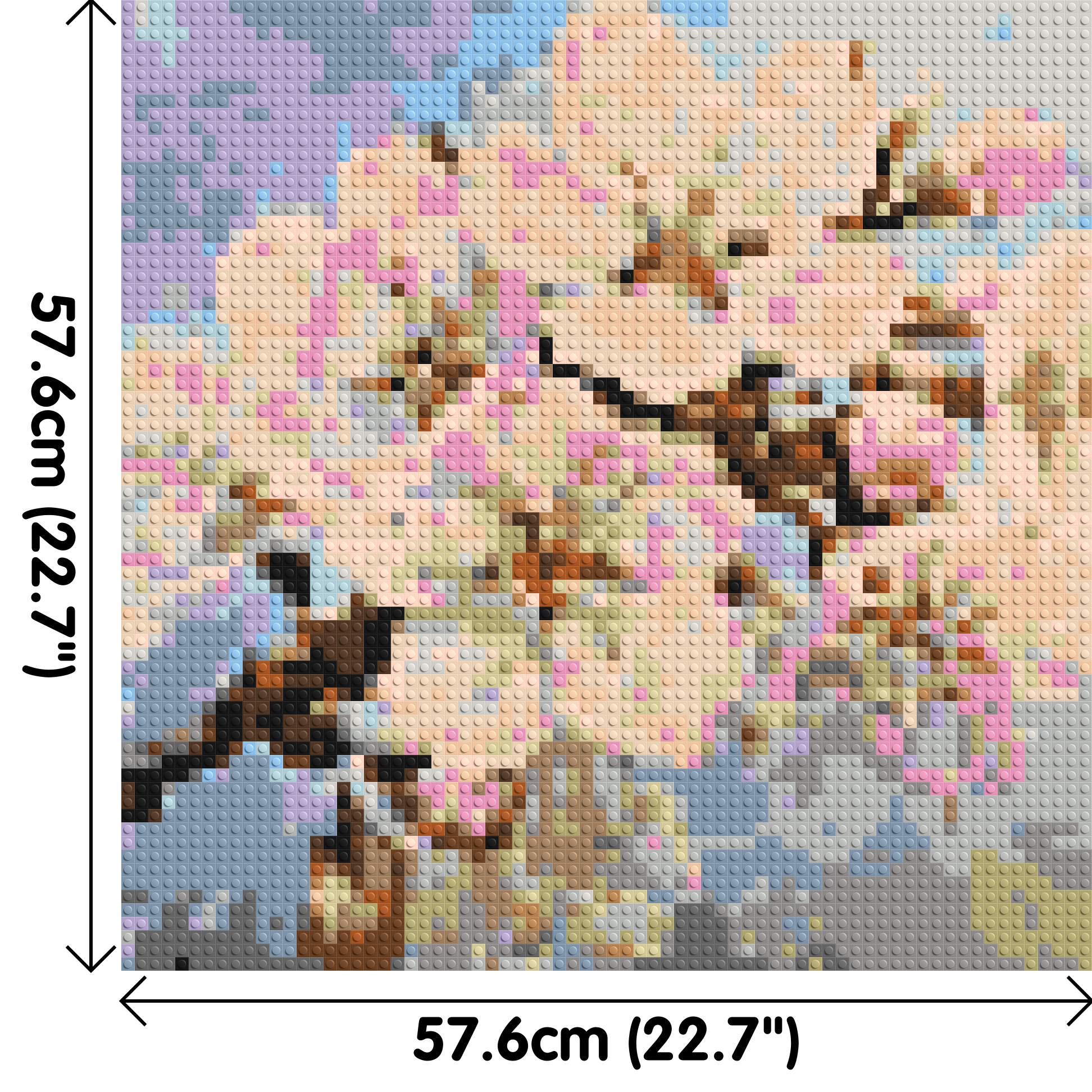Cherry Blossom – A Moment of Fleeting Light by Joséphine Machalani - Brick Art Mosaic Kit 3x3 dimensions