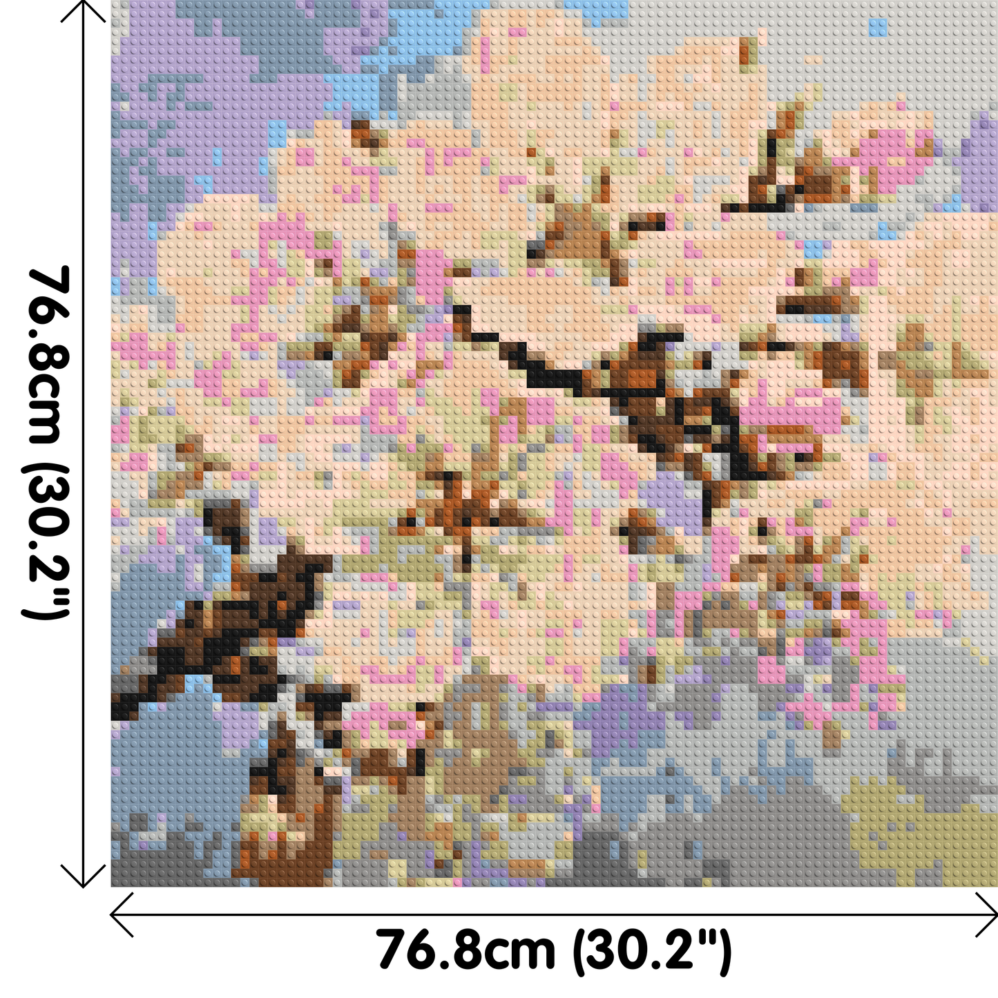 Cherry Blossom – A Moment of Fleeting Light by Joséphine Machalani - Brick Art Mosaic Kit 4x4 large