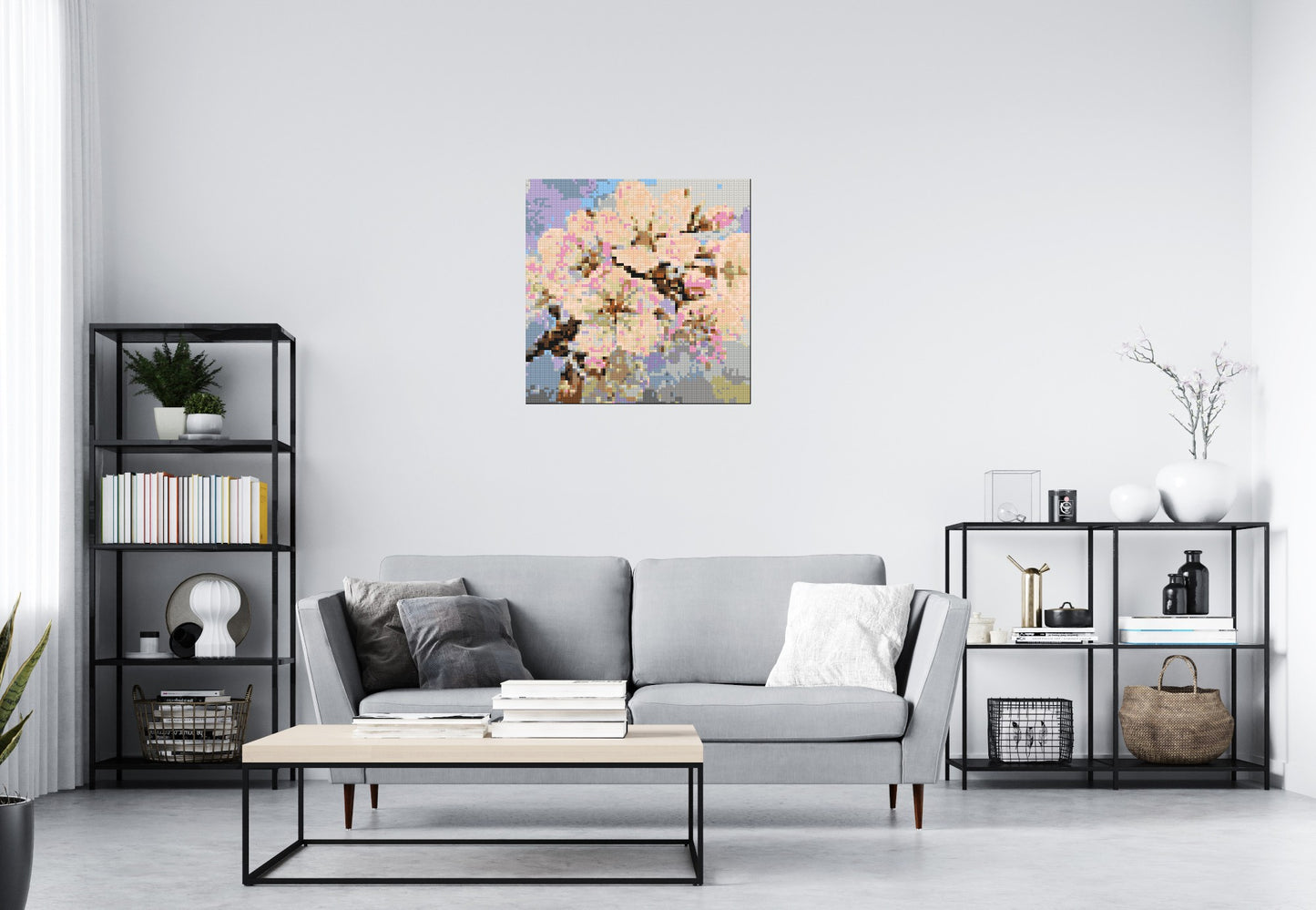 Cherry Blossom – A Moment of Fleeting Light by Joséphine Machalani - Brick Art Mosaic Kit 4x4 large