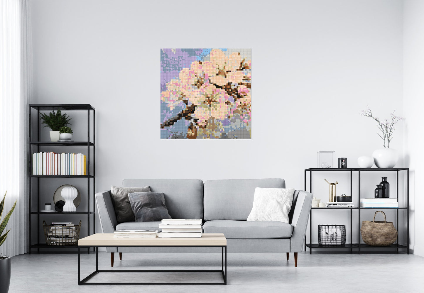 Cherry Blossom – A Moment of Fleeting Light by Joséphine Machalani - Brick Art Mosaic Kit 5x5 large