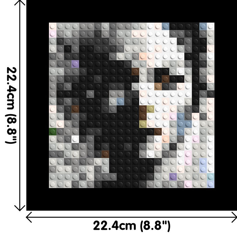 Evaporation – Between Presence and Disappearance by Joséphine Machalani - Brick Art Mosaic Kit 1x1 large