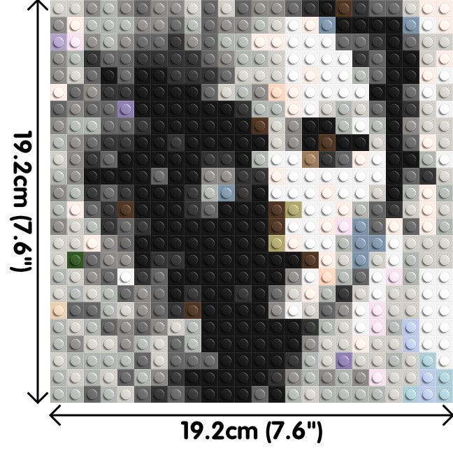 Evaporation – Between Presence and Disappearance by Joséphine Machalani - Brick Art Mosaic Kit 1x1 large