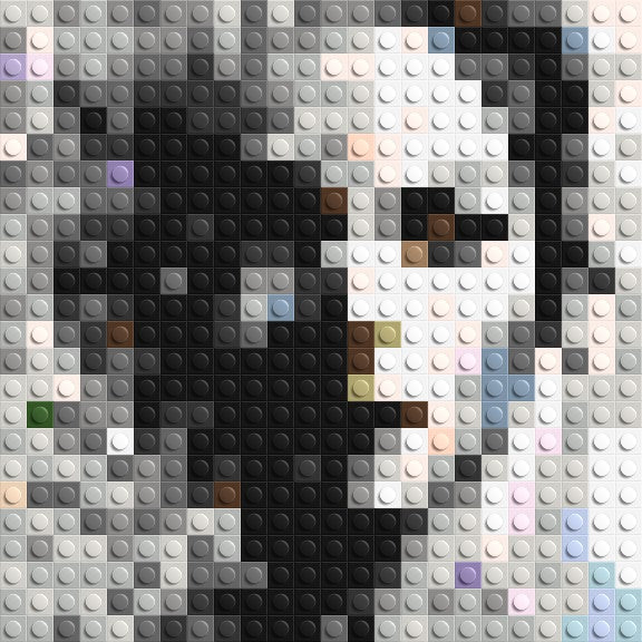 Evaporation – Between Presence and Disappearance by Joséphine Machalani - Brick Art Mosaic Kit 1x1 large