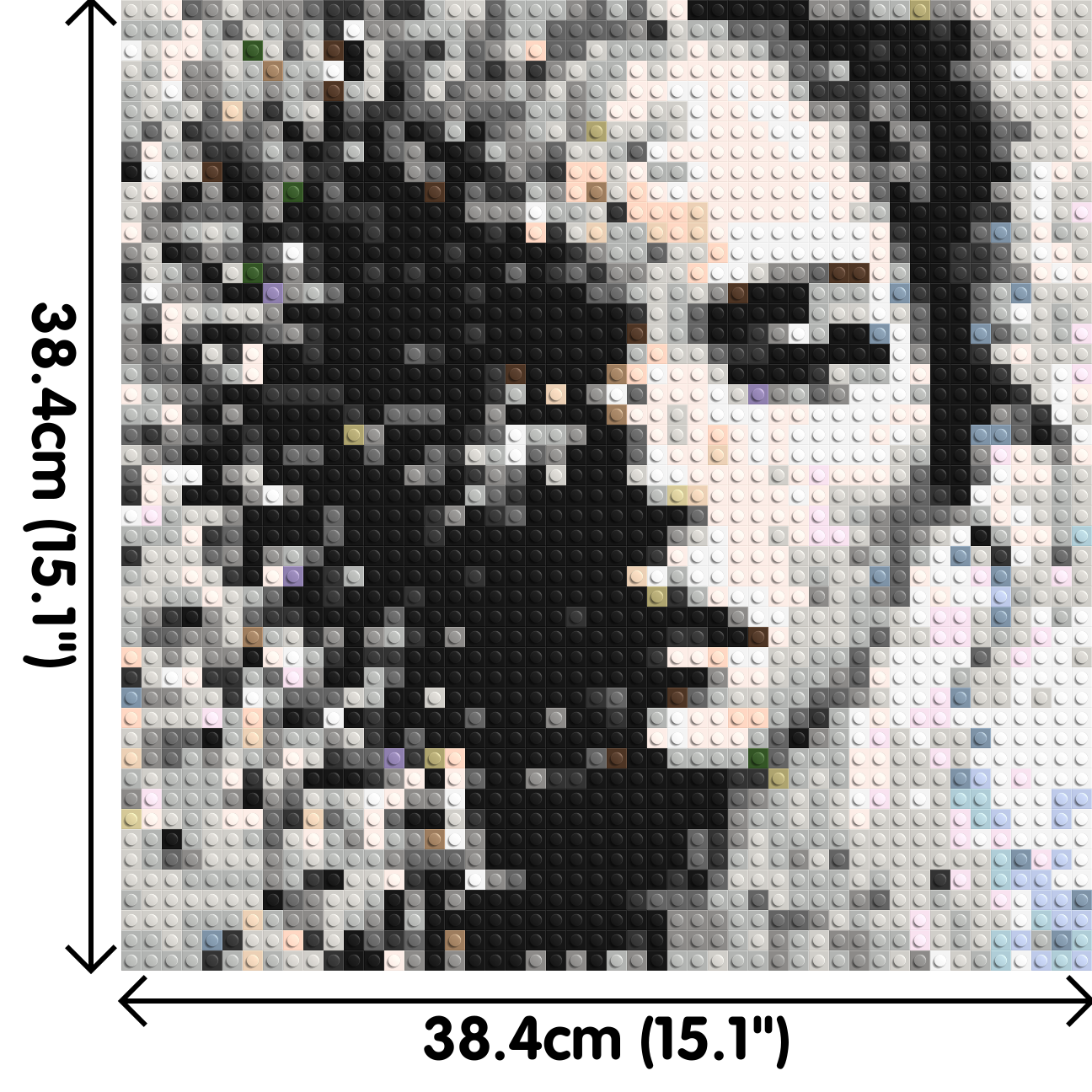 Evaporation – Between Presence and Disappearance by Joséphine Machalani - Brick Art Mosaic Kit 2x2 dimensions