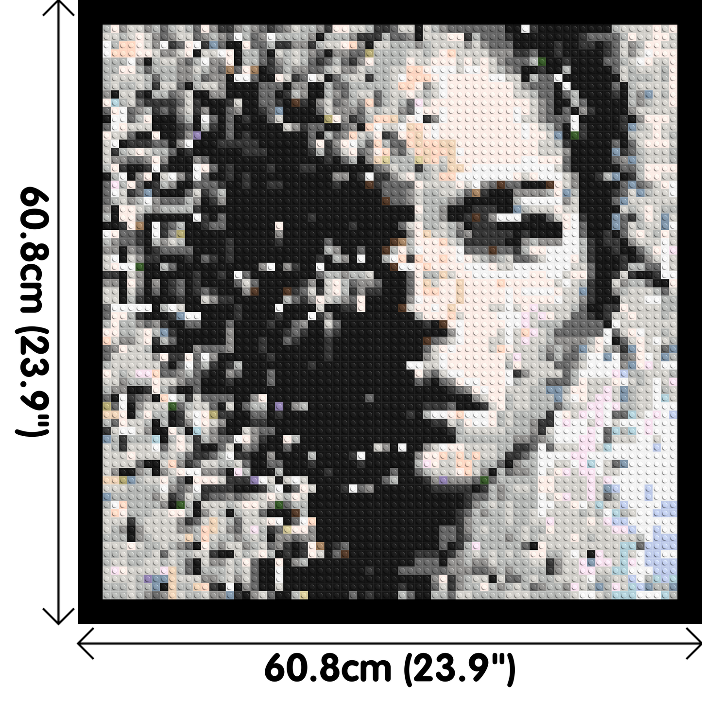 Evaporation – Between Presence and Disappearance by Joséphine Machalani - Brick Art Mosaic Kit 3x3 large