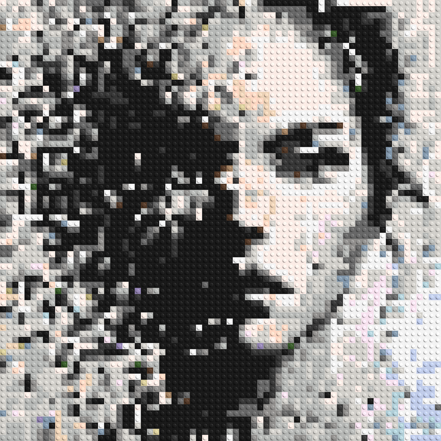 Evaporation – Between Presence and Disappearance by Joséphine Machalani - Brick Art Mosaic Kit 3x3 large