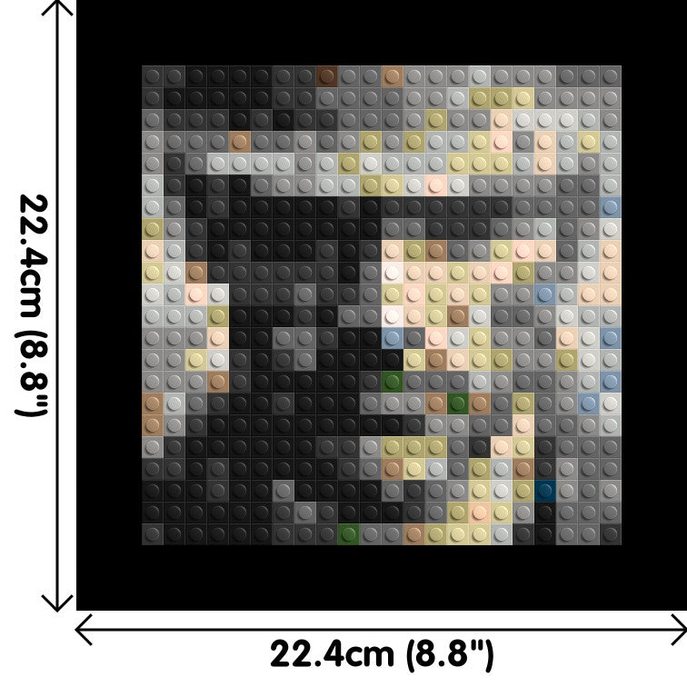 Incognito – A Presence Hidden in Plain Sight by Joséphine Machalani - Brick Art Mosaic Kit 1x1 large