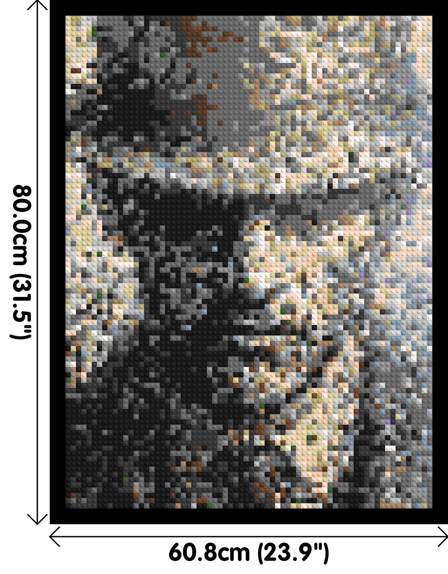 Incognito – A Presence Hidden in Plain Sight by Joséphine Machalani - Brick Art Mosaic Kit 3x4 large
