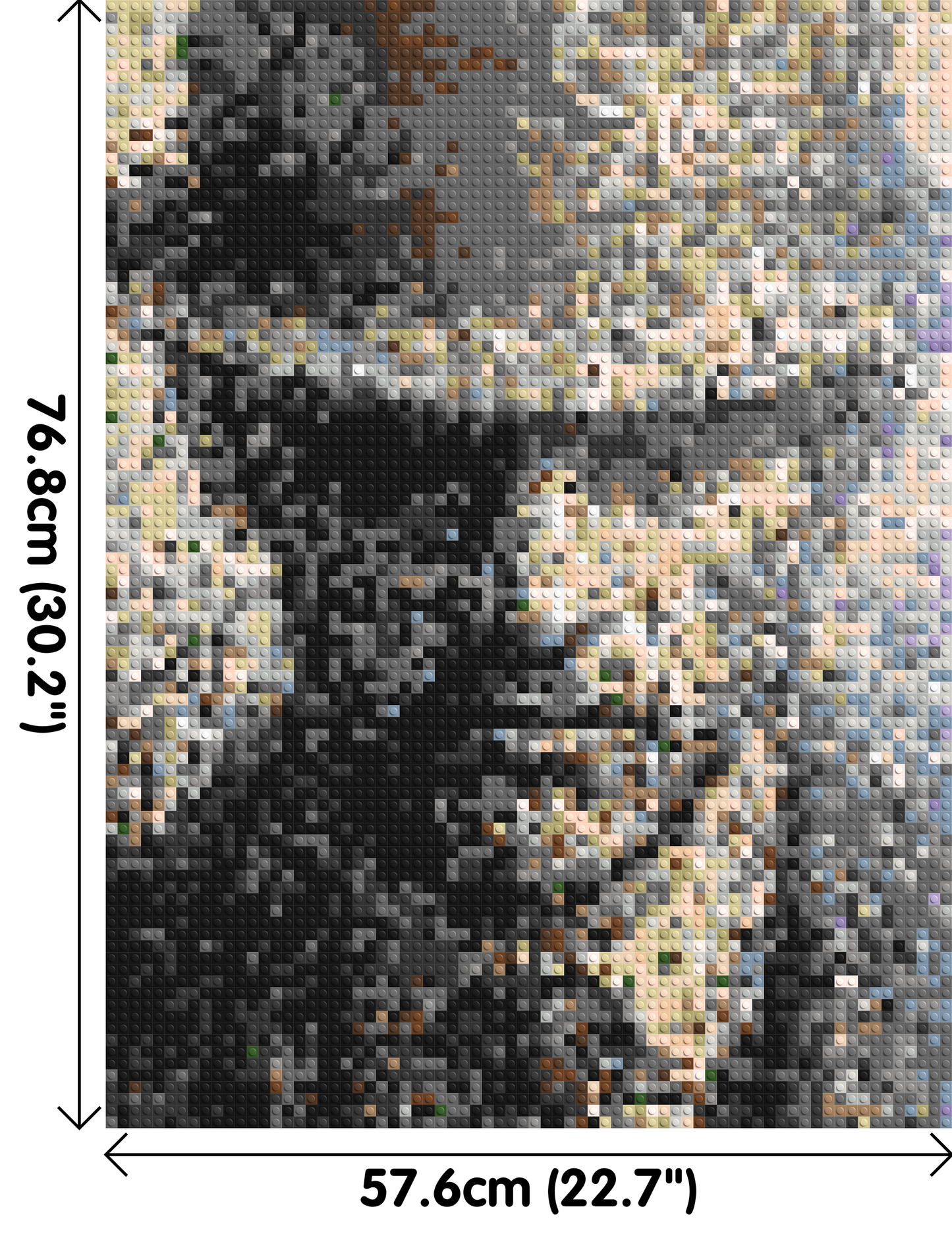 Incognito – A Presence Hidden in Plain Sight by Joséphine Machalani - Brick Art Mosaic Kit 3x4 large