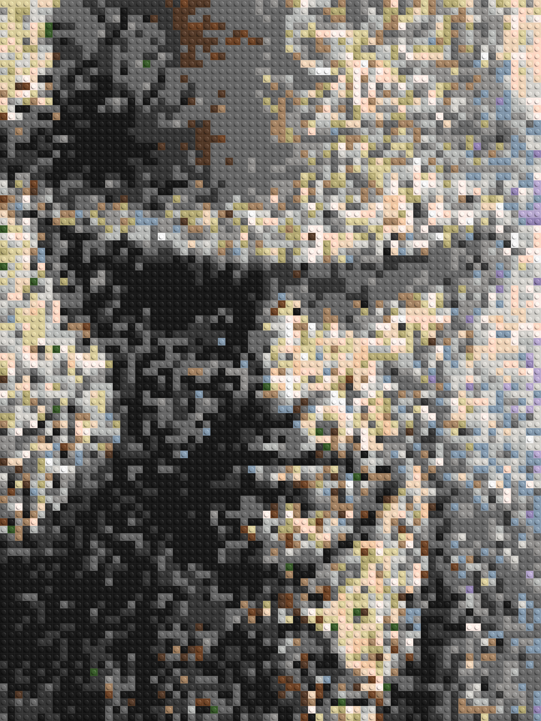Incognito – A Presence Hidden in Plain Sight by Joséphine Machalani - Brick Art Mosaic Kit 3x4 large