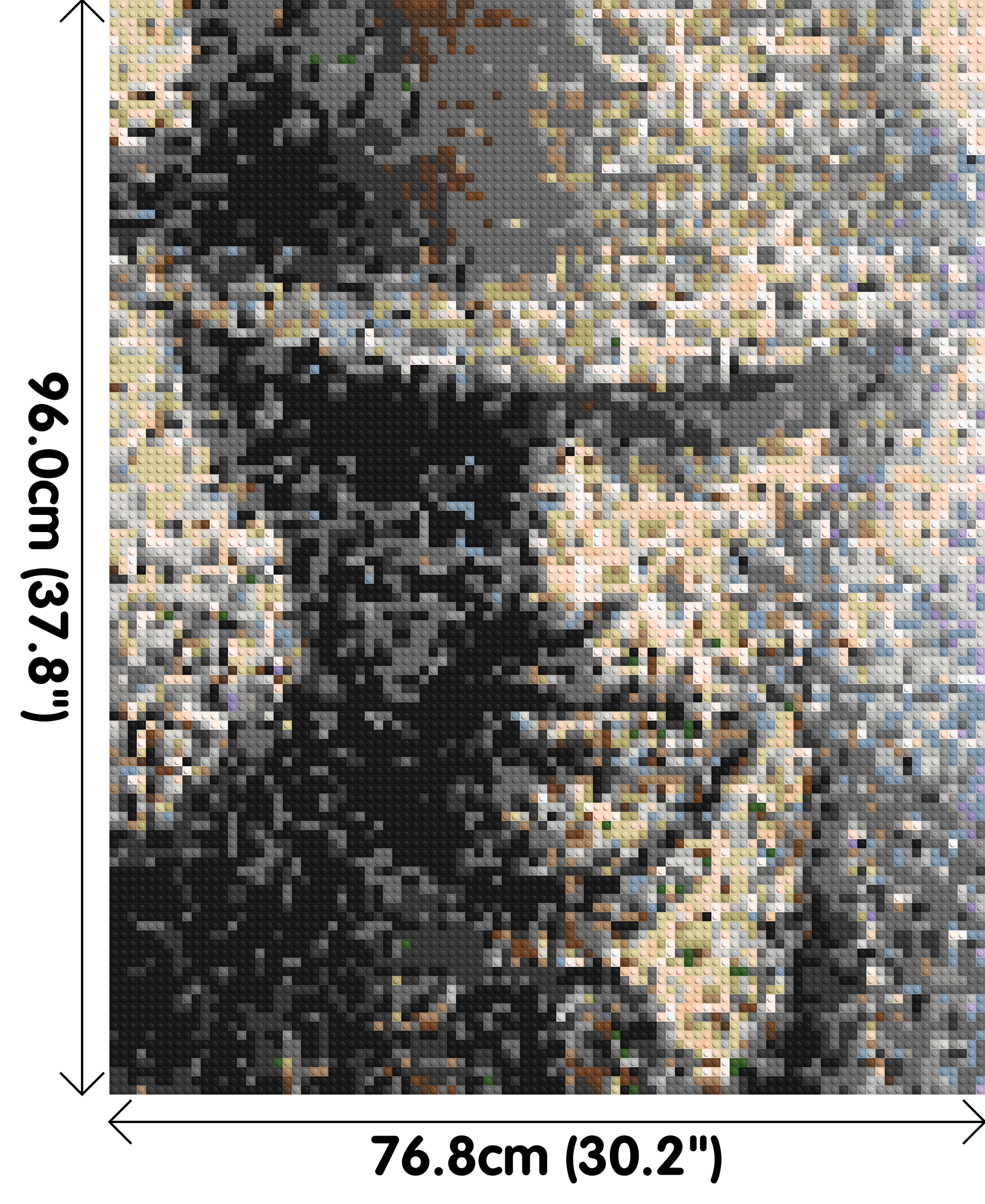 Incognito – A Presence Hidden in Plain Sight by Joséphine Machalani - Brick Art Mosaic Kit 4x5 dimensions