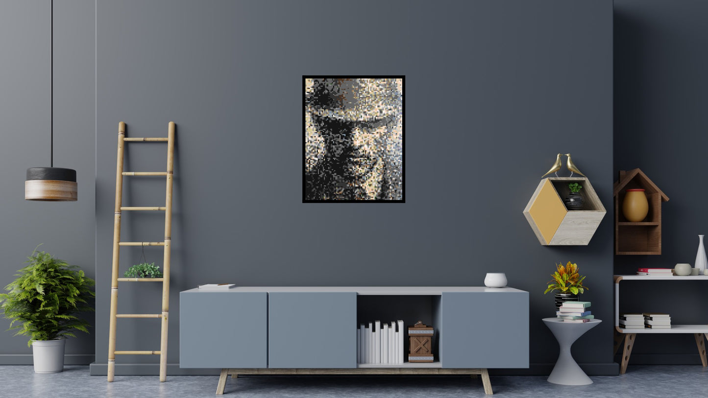 Incognito – A Presence Hidden in Plain Sight by Joséphine Machalani - Brick Art Mosaic Kit 4x5 large