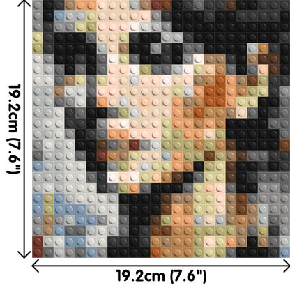 Moon – A Whisper of Silver Light by Joséphine Machalani - Brick Art Mosaic Kit 1x1 large
