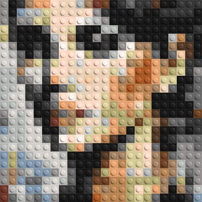 Moon – A Whisper of Silver Light by Joséphine Machalani - Brick Art Mosaic Kit 1x1 large