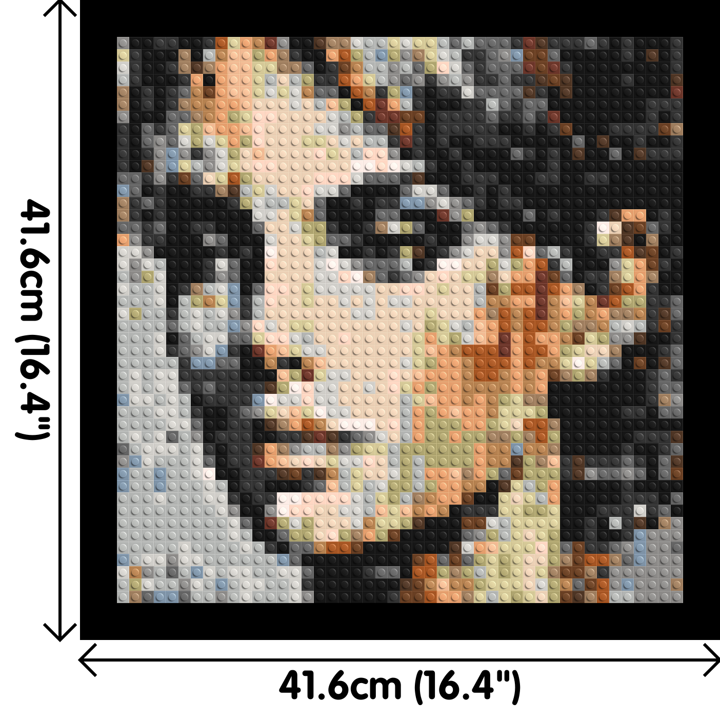 Moon – A Whisper of Silver Light by Joséphine Machalani - Brick Art Mosaic Kit 2x2 large