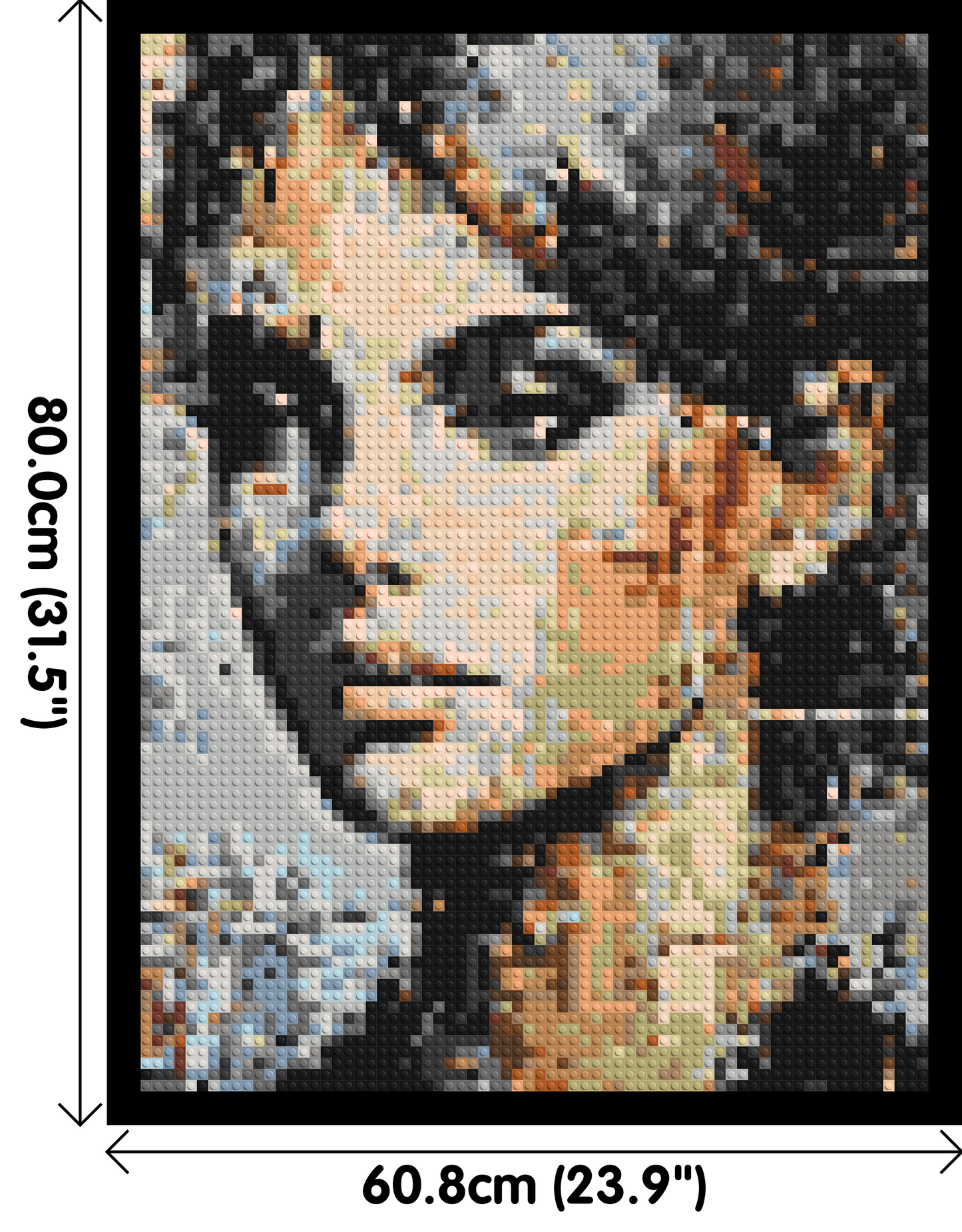 Moon – A Whisper of Silver Light by Joséphine Machalani - Brick Art Mosaic Kit 3x4 large