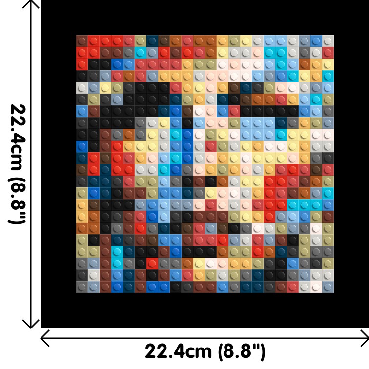Eccentric – A Dance of Unpredictable Color by Joséphine Machalani - Brick Art Mosaic Kit 1x1 large