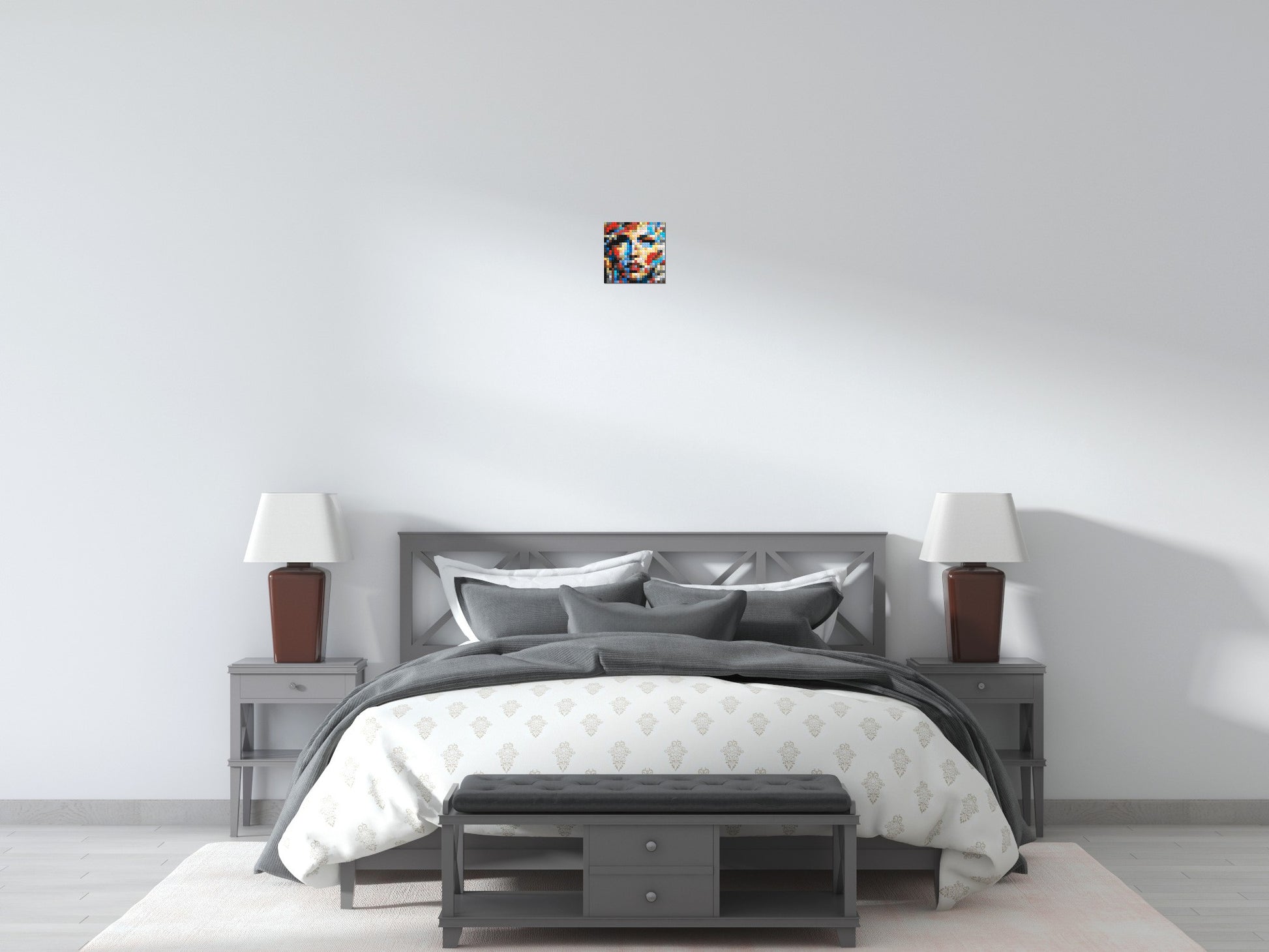 Eccentric – A Dance of Unpredictable Color by Joséphine Machalani - Brick Art Mosaic Kit 1x1 scene