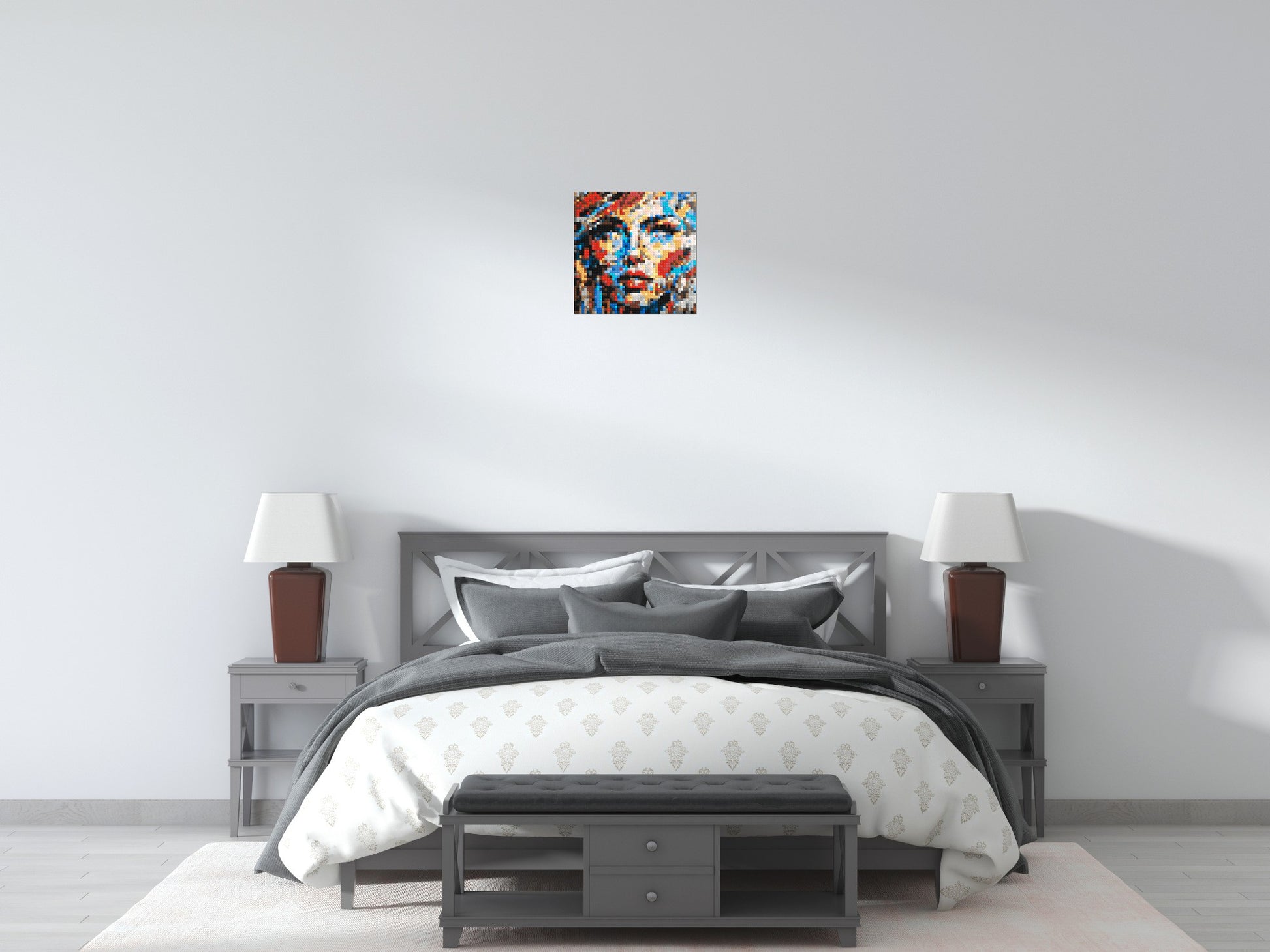 Eccentric – A Dance of Unpredictable Color by Joséphine Machalani - Brick Art Mosaic Kit 2x2 scene