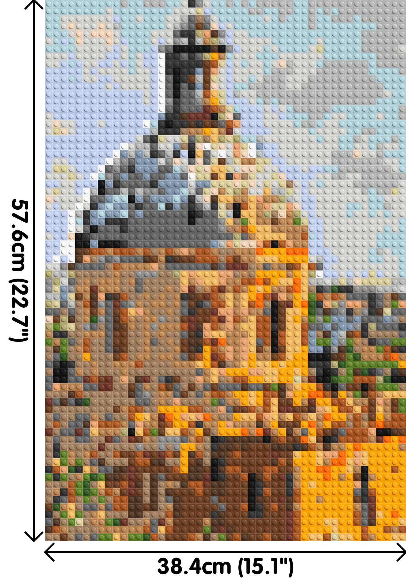 Toulouse by Joséphine Machalani - Brick Art Mosaic Kit 2x3 large