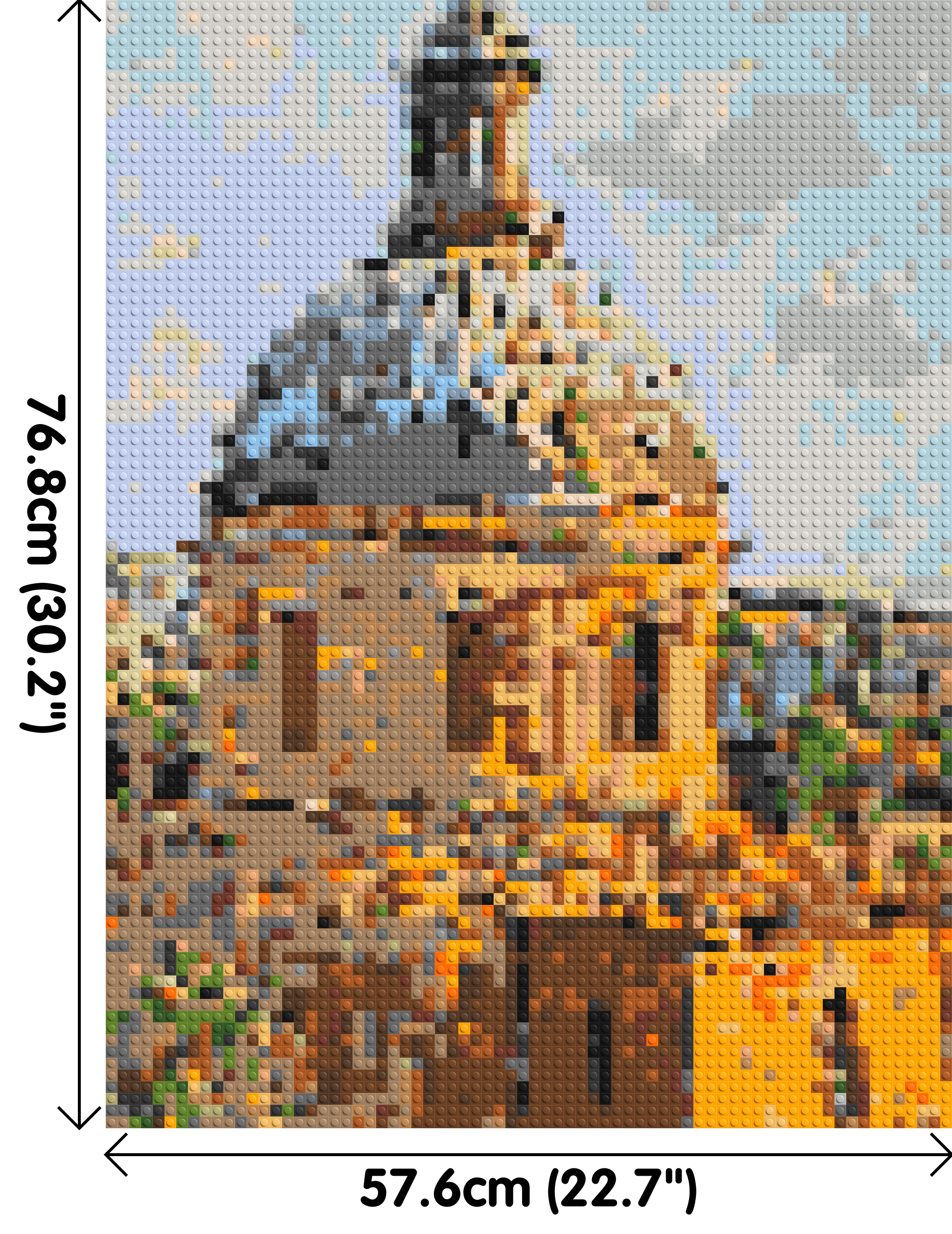Toulouse by Joséphine Machalani - Brick Art Mosaic Kit 3x4 dimensions
