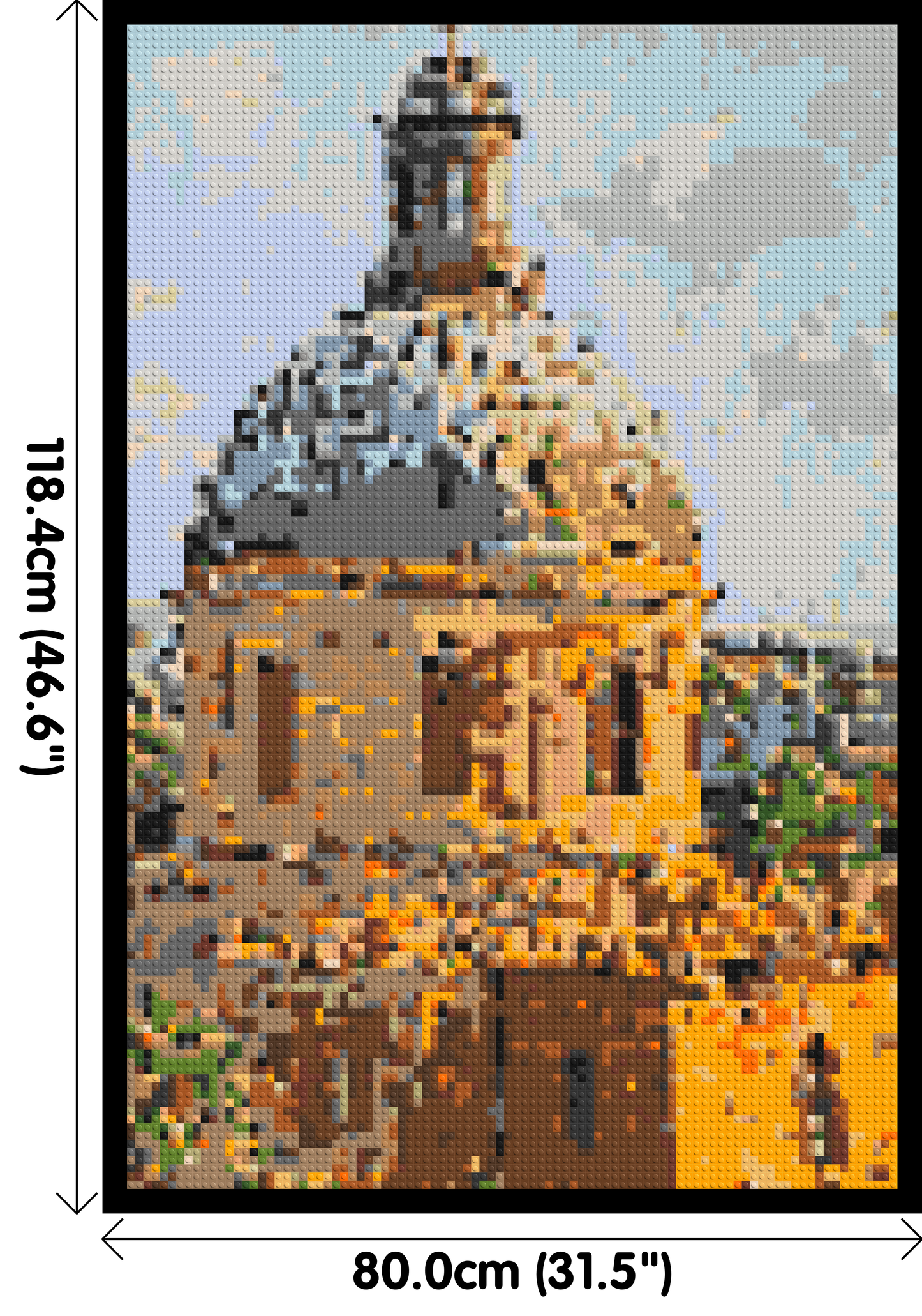 Toulouse by Joséphine Machalani - Brick Art Mosaic Kit 4x6 large
