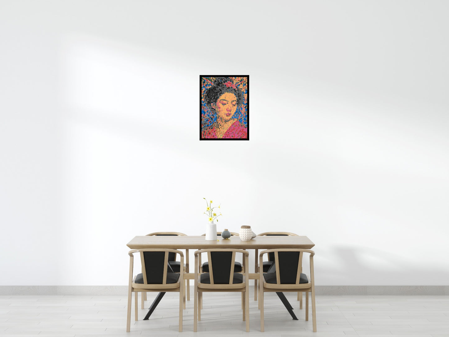 Sakura – A Woman Shaped by Light by Joséphine Machalani - Brick Art Mosaic Kit 3x4 large