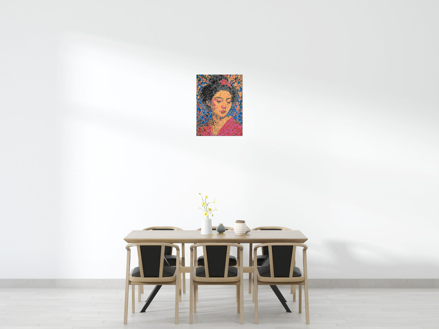 Sakura – A Woman Shaped by Light by Joséphine Machalani - Brick Art Mosaic Kit 3x4 large