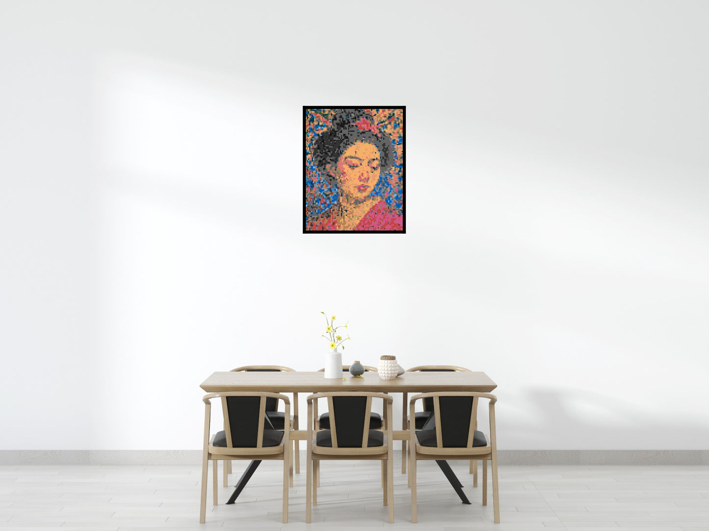 Sakura – A Woman Shaped by Light by Joséphine Machalani - Brick Art Mosaic Kit 4x5 large