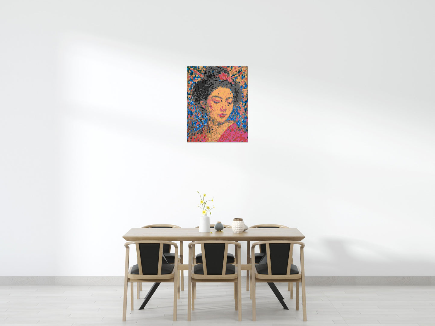 Sakura – A Woman Shaped by Light by Joséphine Machalani - Brick Art Mosaic Kit 4x5 large