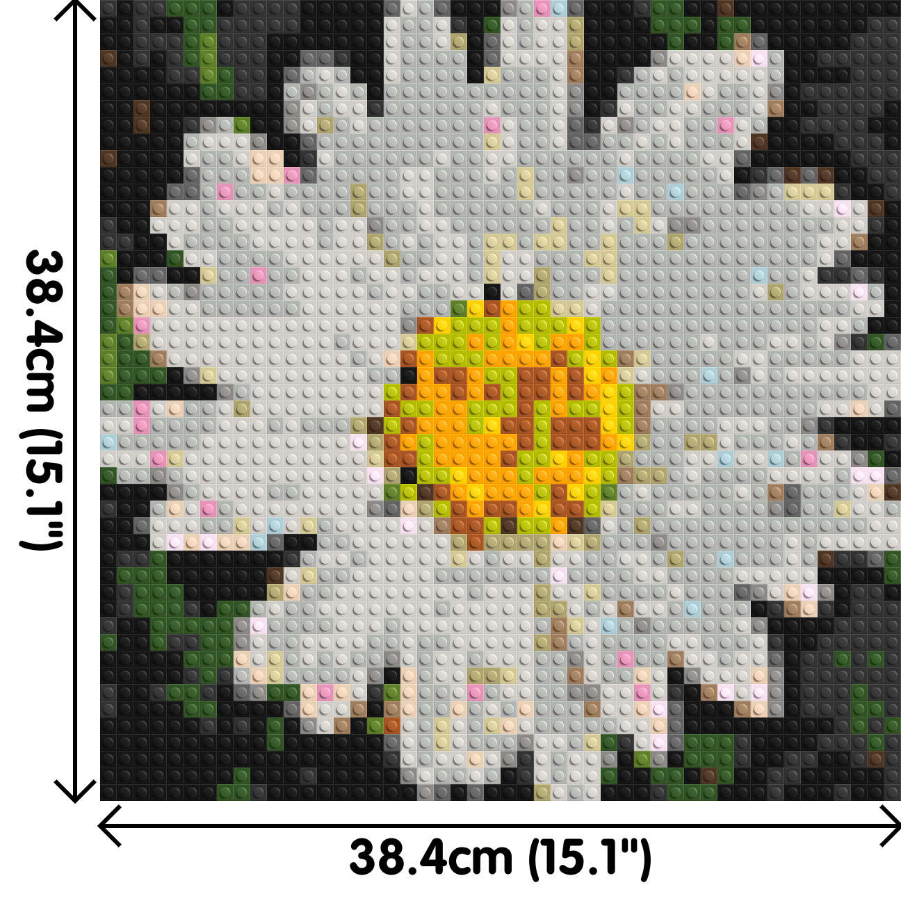 Daisy – A Quiet Bloom of Simplicity by Joséphine Machalani - Brick Art Mosaic Kit 2x2 large