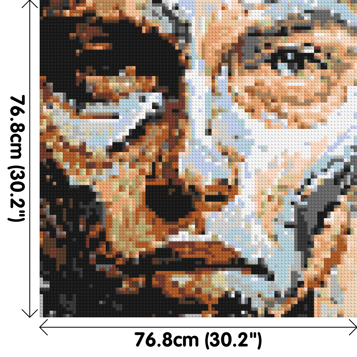 Warrior – Strength in Stillness by Joséphine Machalani - Brick Art Mosaic Kit 4x4 large