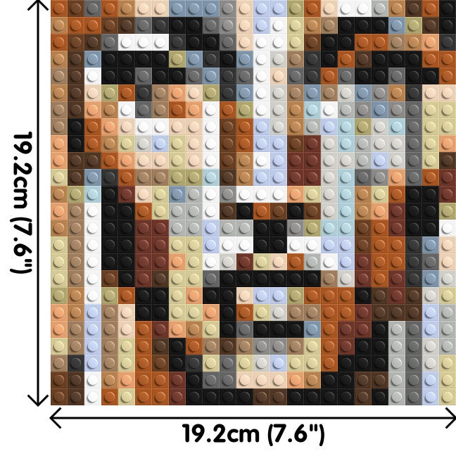 Vogue – A Portrait Shaped by Style by Joséphine Machalani - Brick Art Mosaic Kit 1x1 large