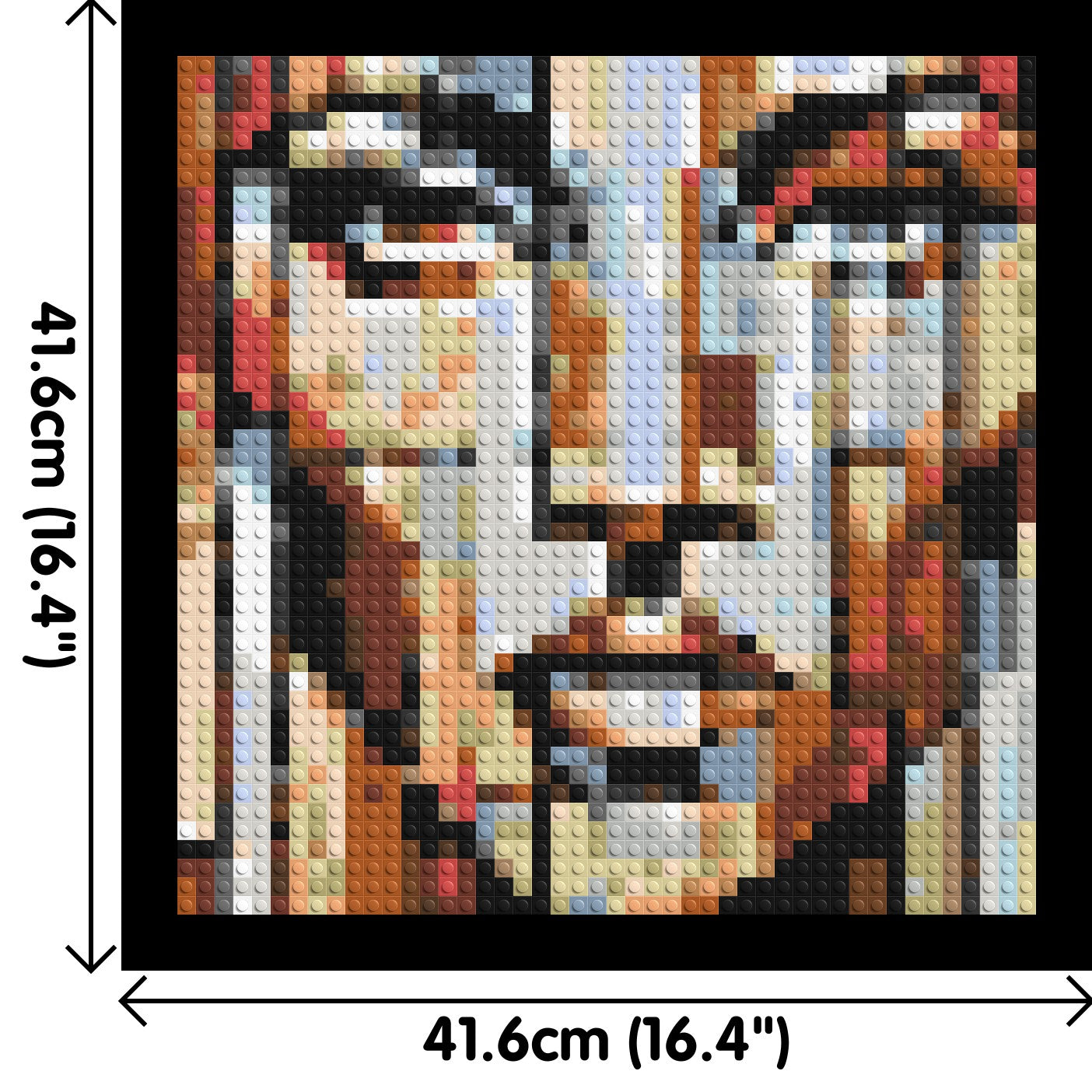 Vogue – A Portrait Shaped by Style by Joséphine Machalani - Brick Art Mosaic Kit 2x2 large