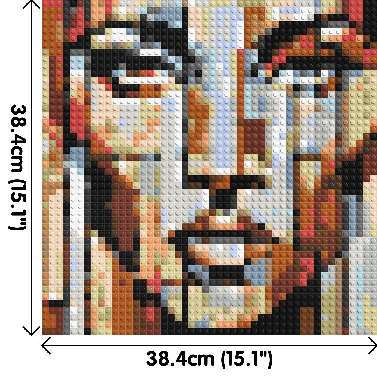 Vogue – A Portrait Shaped by Style by Joséphine Machalani - Brick Art Mosaic Kit 2x2 dimensions