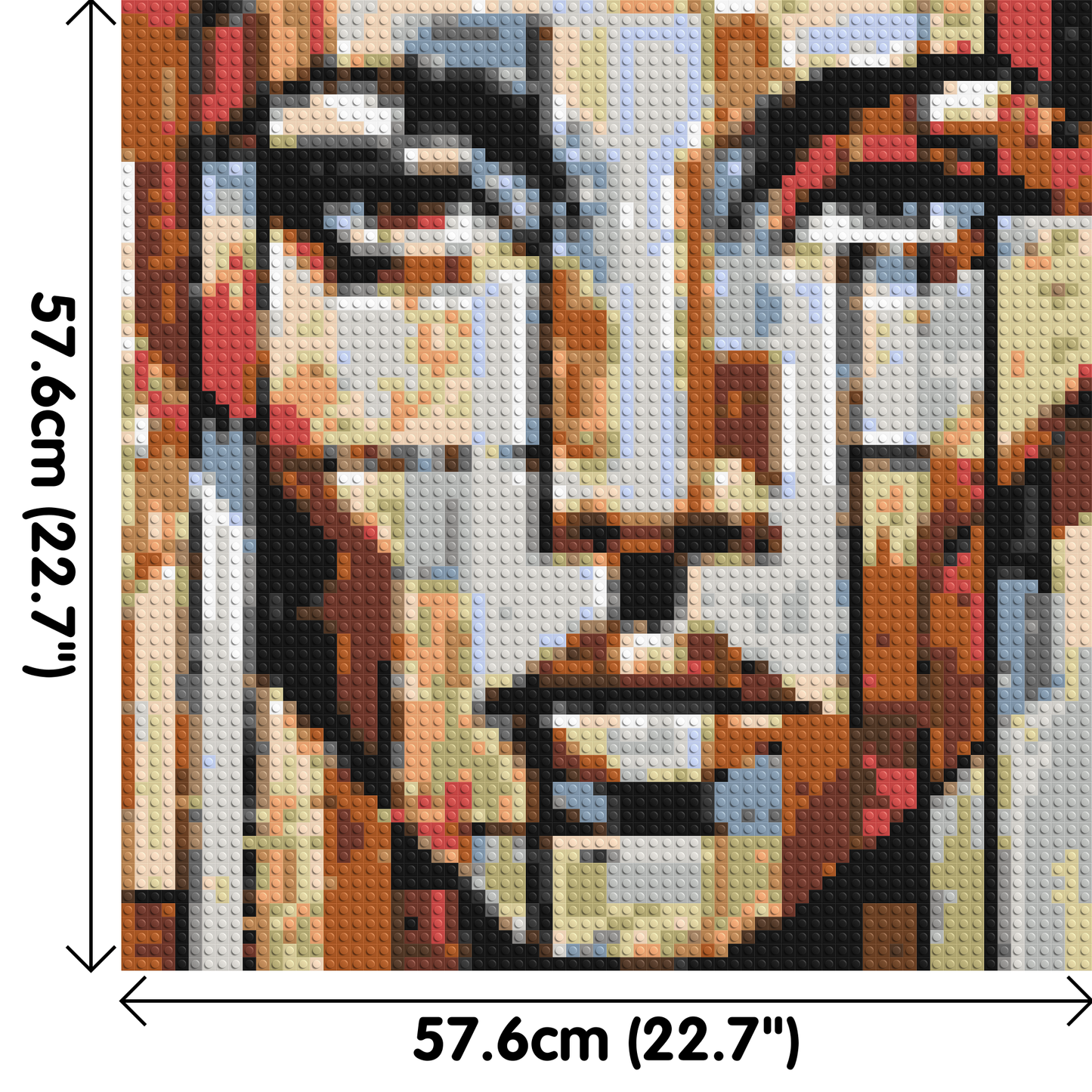 Vogue – A Portrait Shaped by Style by Joséphine Machalani - Brick Art Mosaic Kit 3x3 large