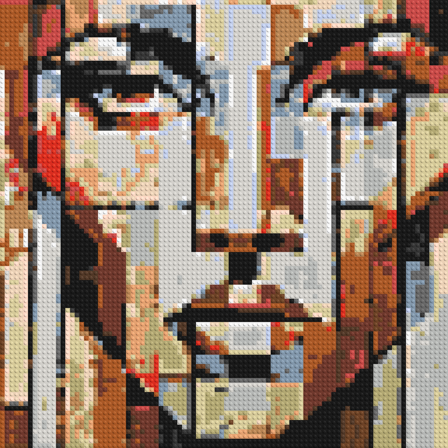 Vogue – A Portrait Shaped by Style by Joséphine Machalani - Brick Art Mosaic Kit 4x4 large