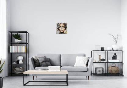 Pixel – A Face Built From Fragments by Joséphine Machalani - Brick Art Mosaic Kit 2x2 large