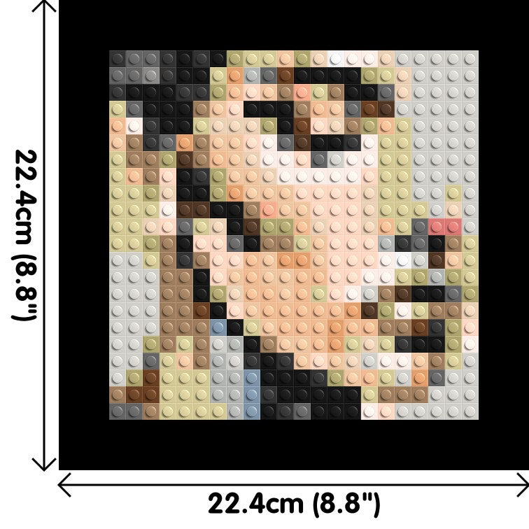 Serenity – A Quiet Breath of Light by Joséphine Machalani - Brick Art Mosaic Kit 1x1 dimensions with frame